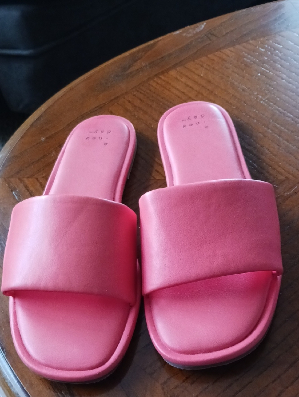 a new day Orange Slide Sandals